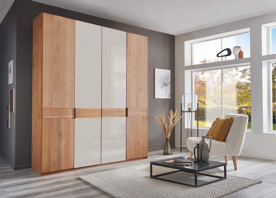 WIEMANN Draaideurkast Cardiff massief houten deuren in combinatie met glazen of spiegeldeuren - Foto 9