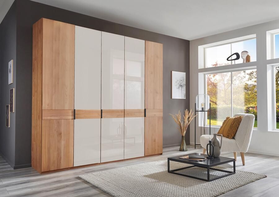 WIEMANN Draaideurkast Cardiff massief houten deuren in combinatie met glazen of spiegeldeuren - Foto 9