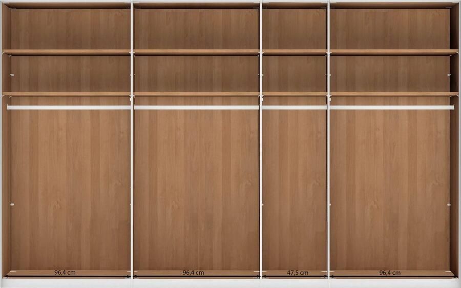 WIEMANN Draaideurkast Cardiff massief houten deuren in combinatie met glazen of spiegeldeuren - Foto 3