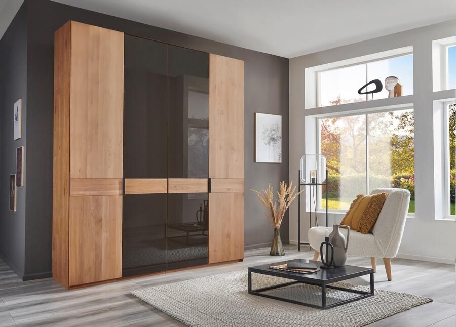 WIEMANN Draaideurkast Cardiff massief houten deuren in combinatie met glazen of spiegeldeuren - Foto 9