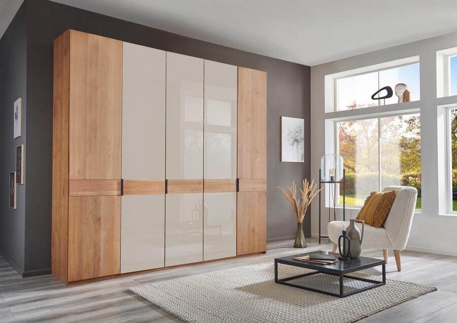 WIEMANN Draaideurkast Cardiff massief houten deuren in combinatie met glazen of spiegeldeuren - Foto 9