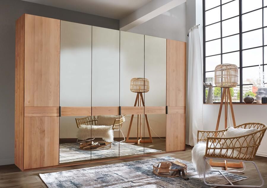 WIEMANN Draaideurkast Cardiff massief houten deuren in combinatie met glazen of spiegeldeuren - Foto 9