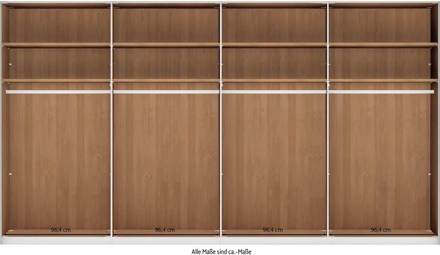 WIEMANN Draaideurkast Cardiff massief houten deuren in combinatie met glazen of spiegeldeuren - Foto 4