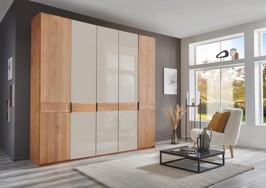 WIEMANN Draaideurkast Cardiff massief houten deuren in combinatie met glazen of spiegeldeuren - Foto 9