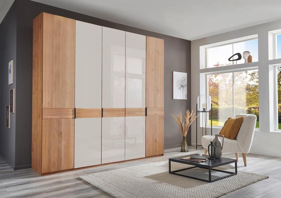 WIEMANN Draaideurkast Cardiff massief houten deuren in combinatie met glazen of spiegeldeuren - Foto 9