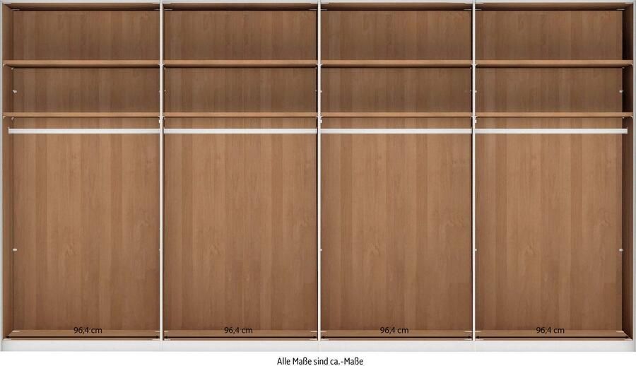 WIEMANN Draaideurkast Cardiff massief houten deuren in combinatie met glazen of spiegeldeuren - Foto 4