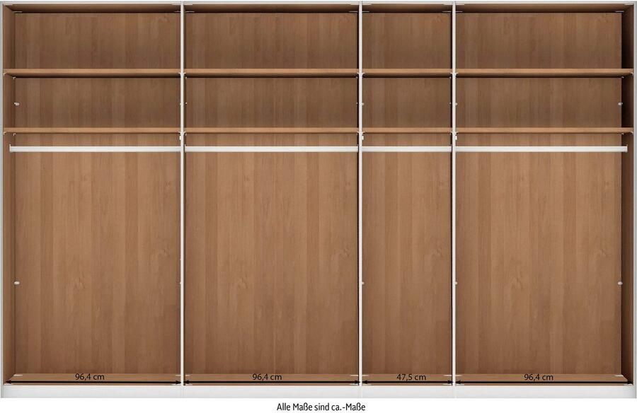 WIEMANN Draaideurkast Cardiff massief houten deuren in combinatie met glazen of spiegeldeuren - Foto 3