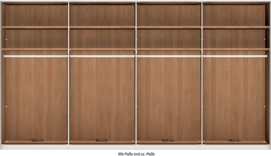 WIEMANN Draaideurkast Cardiff massief houten deuren in combinatie met glazen of spiegeldeuren - Foto 4