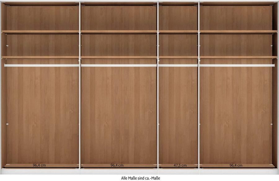 WIEMANN Draaideurkast Cardiff massief houten deuren in combinatie met glazen of spiegeldeuren - Foto 3