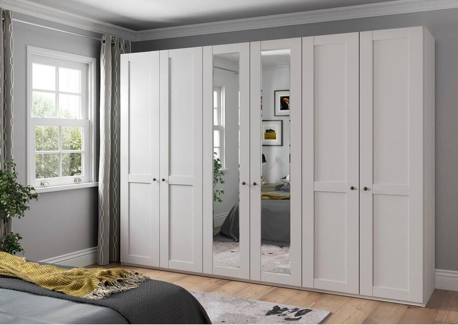 WIEMANN Draaideurkast Göteborg met 95° openingshoek made in Germany inclusief spiegel en deurdemper moderne landelijke stijl - Foto 7