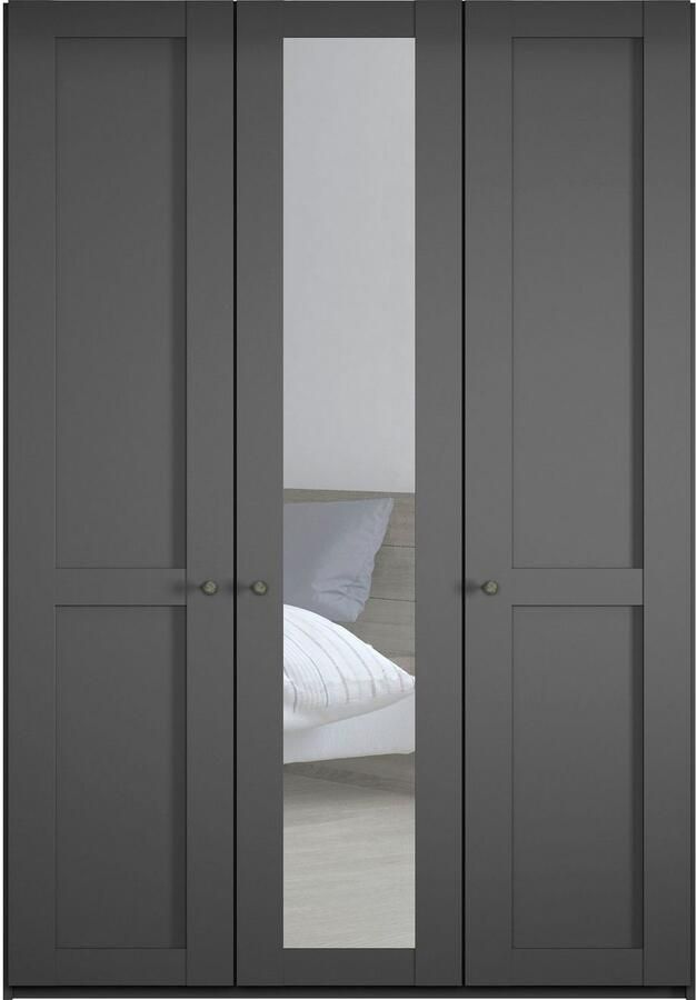 WIEMANN Draaideurkast Göteborg met 95° openingshoek made in Germany inclusief spiegel en deurdemper moderne landelijke stijl - Foto 3