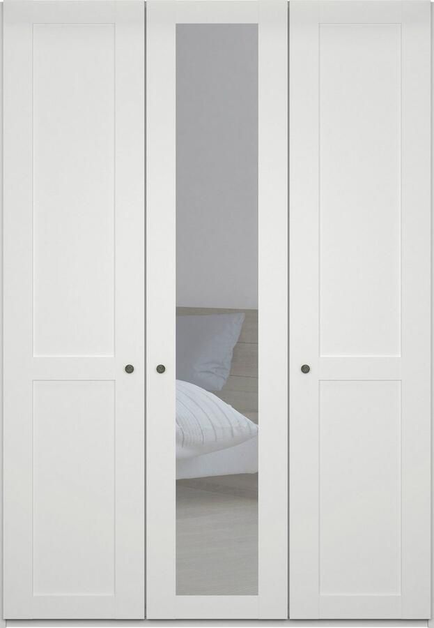 WIEMANN Draaideurkast Göteborg met 95° openingshoek made in Germany inclusief spiegel en deurdemper moderne landelijke stijl - Foto 4