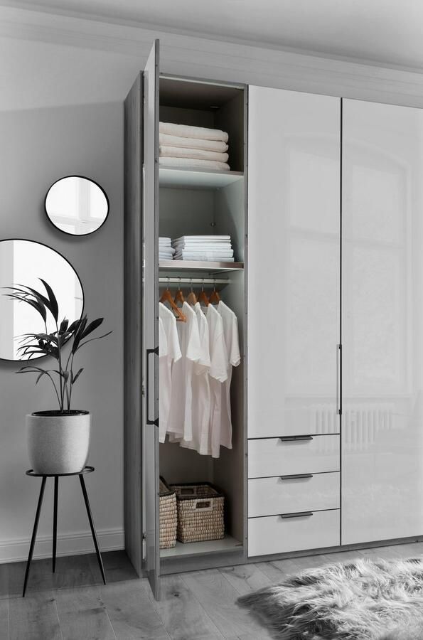 WIEMANN Draaideurkast Monaco met glazen front en hoogwaardig beslag inclusief demping - Foto 4