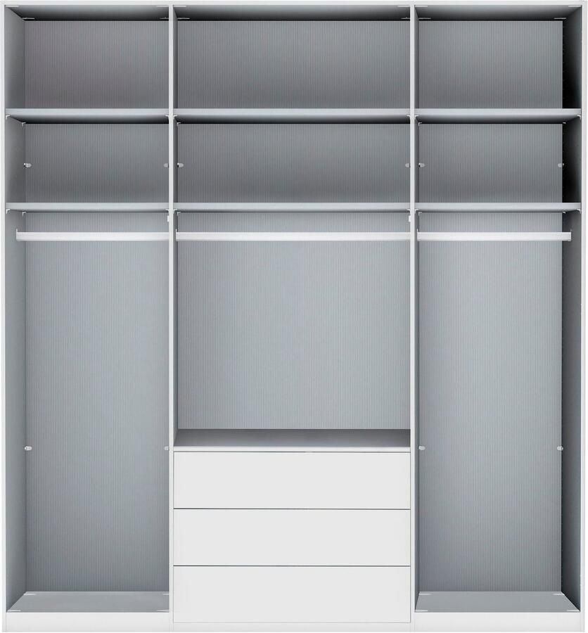 WIEMANN Draaideurkast Monaco met glazen front en hoogwaardig beslag inclusief demping - Foto 2