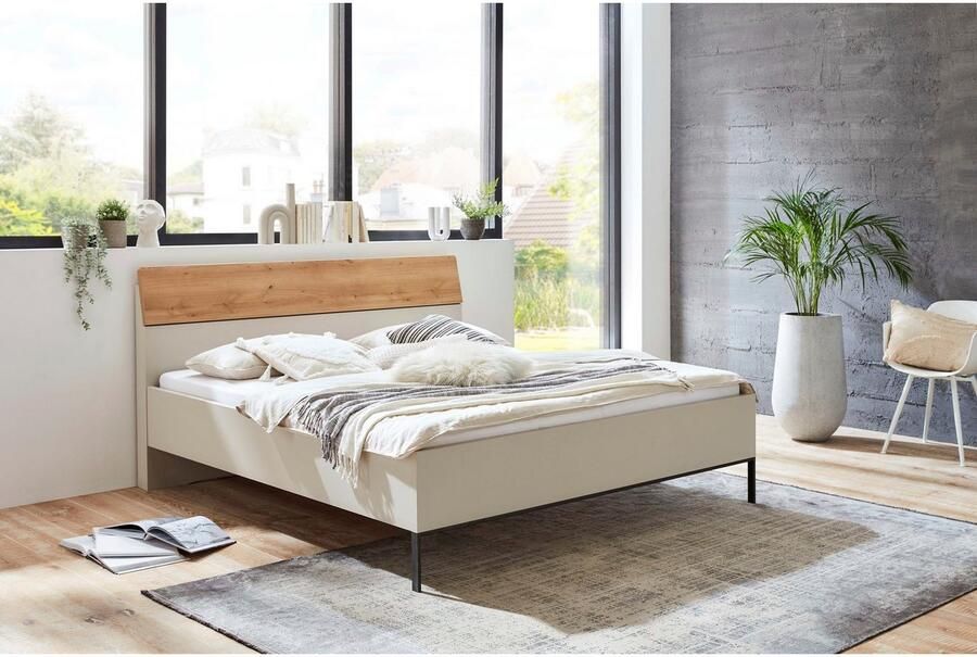 WIEMANN Futonbed Asti Afwerking imitatie wit eiken slede in leisteen - Foto 3
