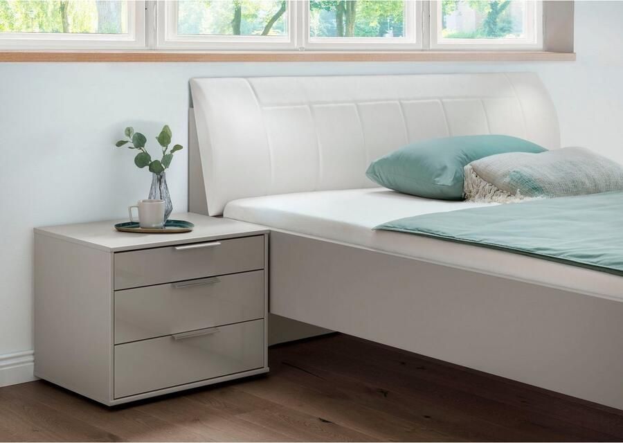 WIEMANN Futonbed Monaco Bedframe comfortabel gestoffeerd hoofdbord Gestoffeerd hoofdeinde van kunstleer verschillende maten in comforthoogte - Foto 3
