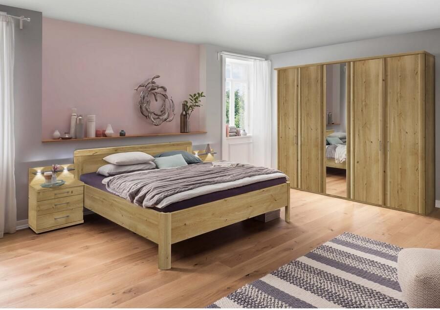 BBright B Bright Bed Bienne Rondo 140 x 200 cm bianco eiche - Foto 2