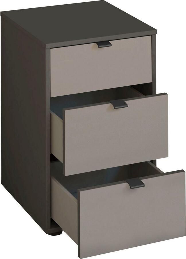 WIEMANN Nachtkastje Nizza voorgemonteerd met soft-closetechniek en glazen front (set 2 stuks) - Foto 3