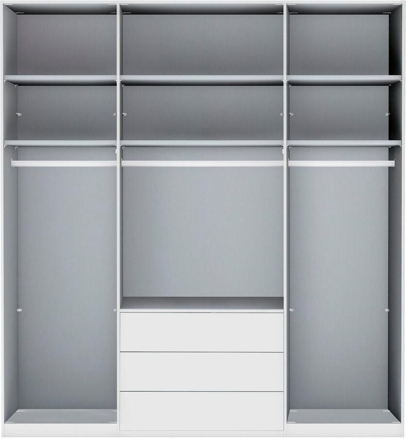 WIEMANN Vouwdeurkast Monaco met glazen front en hoogwaardig beslag