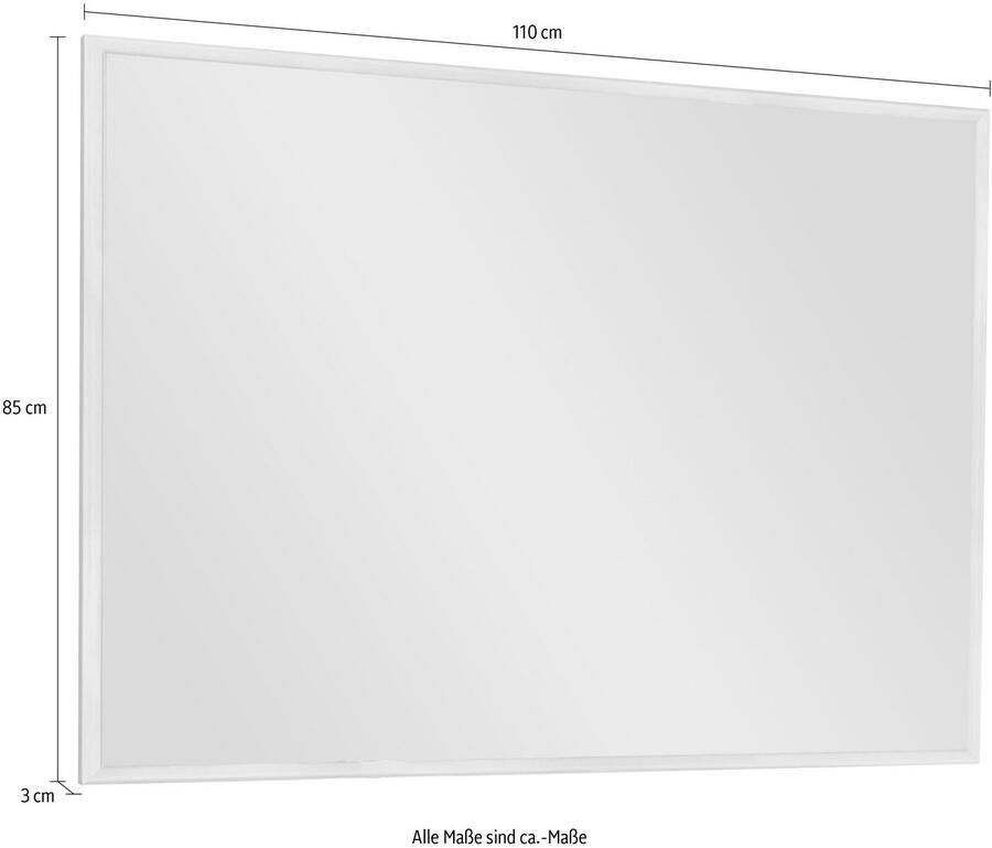 WIEMANN Wandspiegel Barcelona met lijst in hout-look