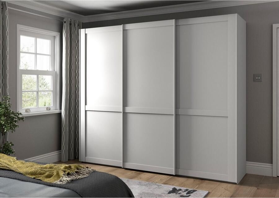 WIEMANN Zweefdeurkast Göteborg Horizontale strook en greeplijsten in rompkleurtint - Foto 4