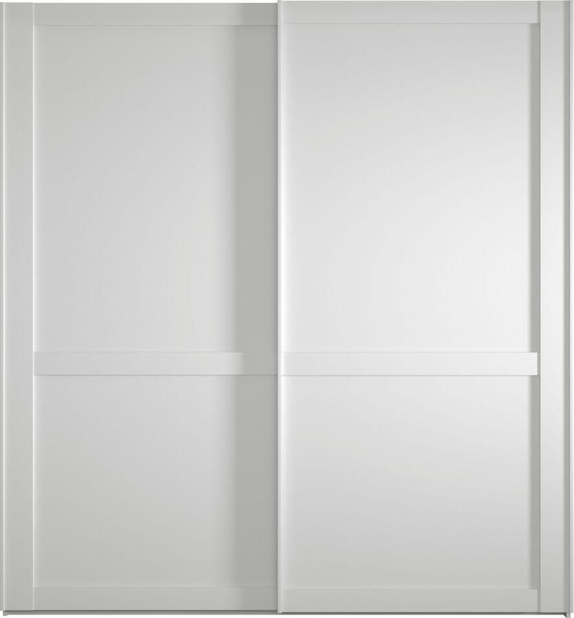 WIEMANN Zweefdeurkast Göteborg Horizontale strook en greeplijsten in rompkleurtint