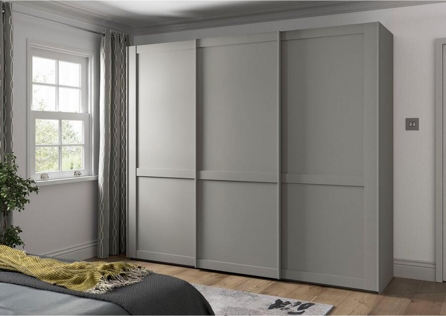 WIEMANN Zweefdeurkast Göteborg Horizontale strook en greeplijsten in rompkleurtint - Foto 4