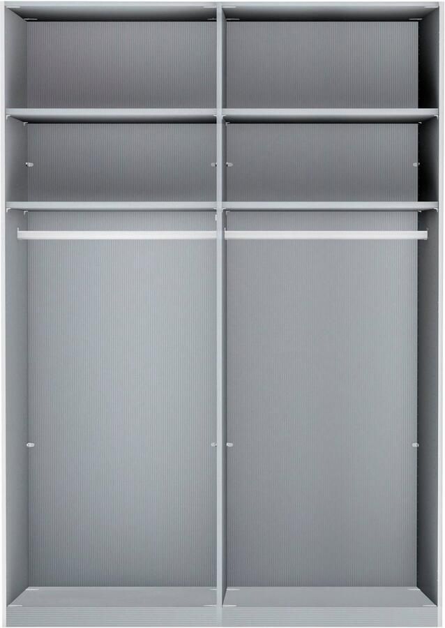 WIEMANN Zweefdeurkast Monaco met glazen front en hoogwaardig beslag