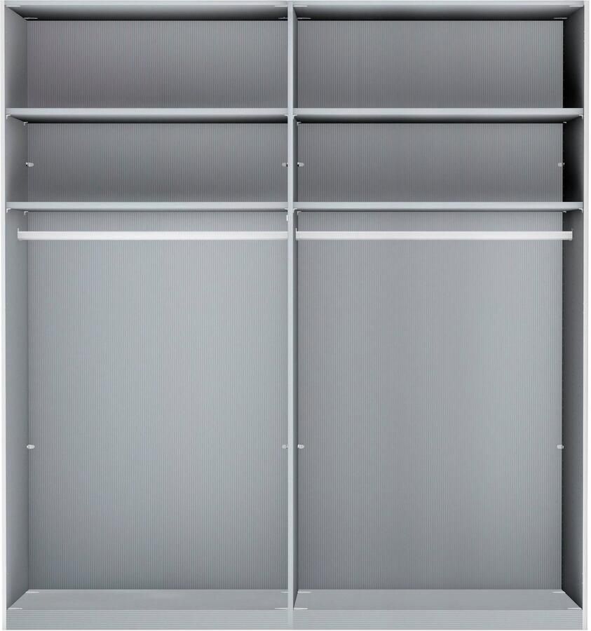 WIEMANN Zweefdeurkast Monaco met glazen front en hoogwaardig beslag