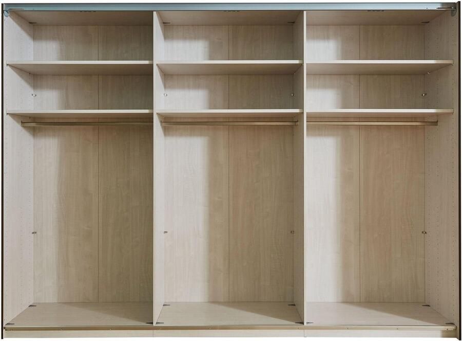 BBright B Bright Schuifdeurkast Motion volledig met glasdeuren 200 x 217 x 67 cm wit glas wit - Foto 2