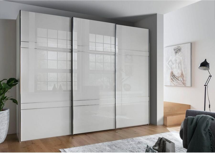 WIEMANN Zweefdeurkast Rialto hoogwaardig glazen front met dwarsbalken - Foto 3