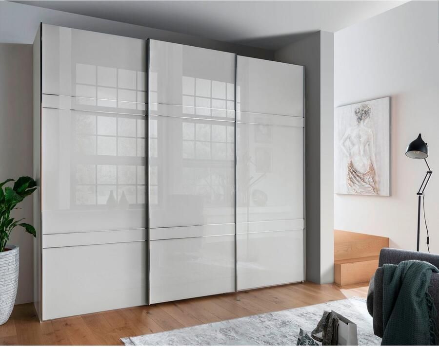 WIEMANN Zweefdeurkast Rialto hoogwaardig glazen front met dwarsbalken - Foto 3