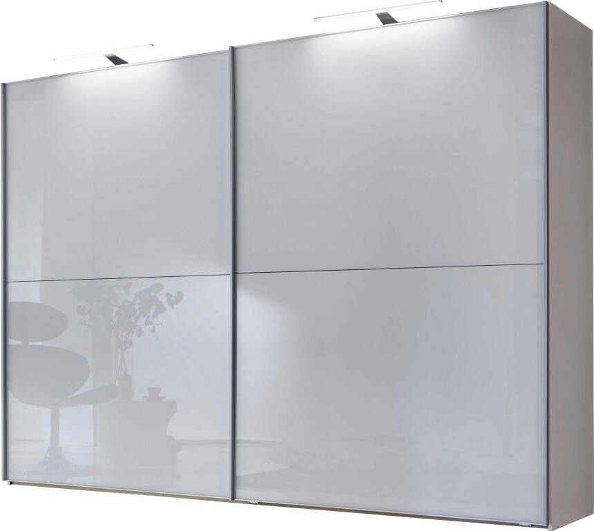 BBright B Bright Schuifdeurkast Motion volledig met glasdeuren 200 x 217 x 67 cm wit glas wit - Foto 4
