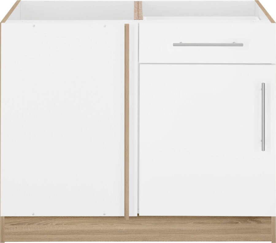 Wiho Küchen Hoekonderkast Cali 100 cm breed ontwerpafmeting 110 cm zonder werkblad - Foto 7