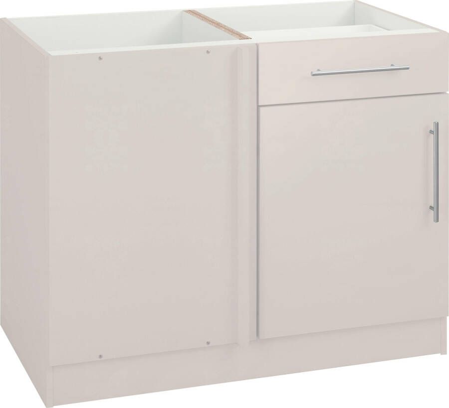 Wiho Küchen Hoekonderkast Cali 100 cm breed ontwerpafmeting 110 cm zonder werkblad - Foto 6