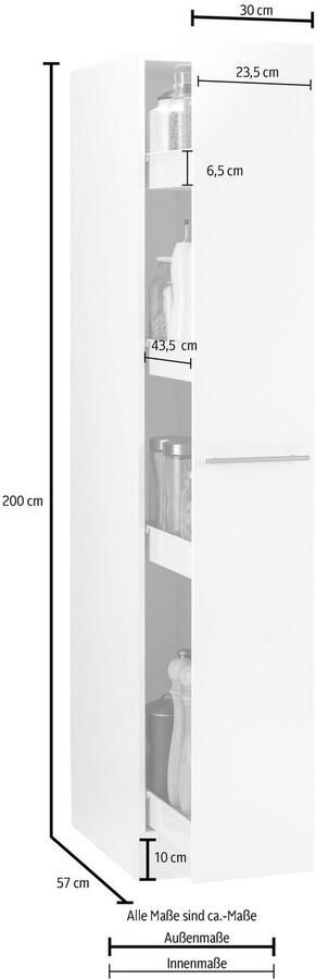 Wiho Küchen Apothekerskast Flexi2