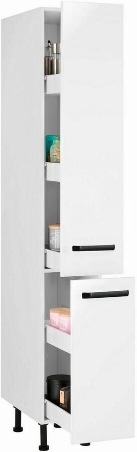Wiho Küchen Apothekerskast Simi Soft-close functie in lades en uitschuifbare delen verstelbare poten