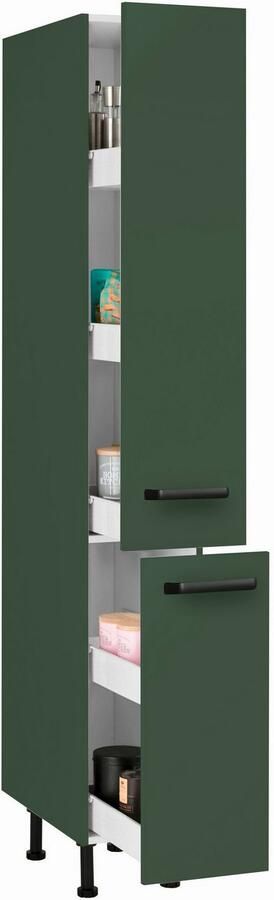 Wiho Küchen Apothekerskast Simi Soft-close functie in lades en uitschuifbare delen verstelbare poten