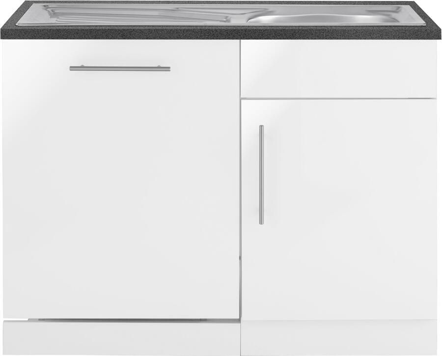 Wiho Küchen Gootsteenkast "Cali" 110 cm breed inclusief deur voet voor vaatwassers - Foto 8