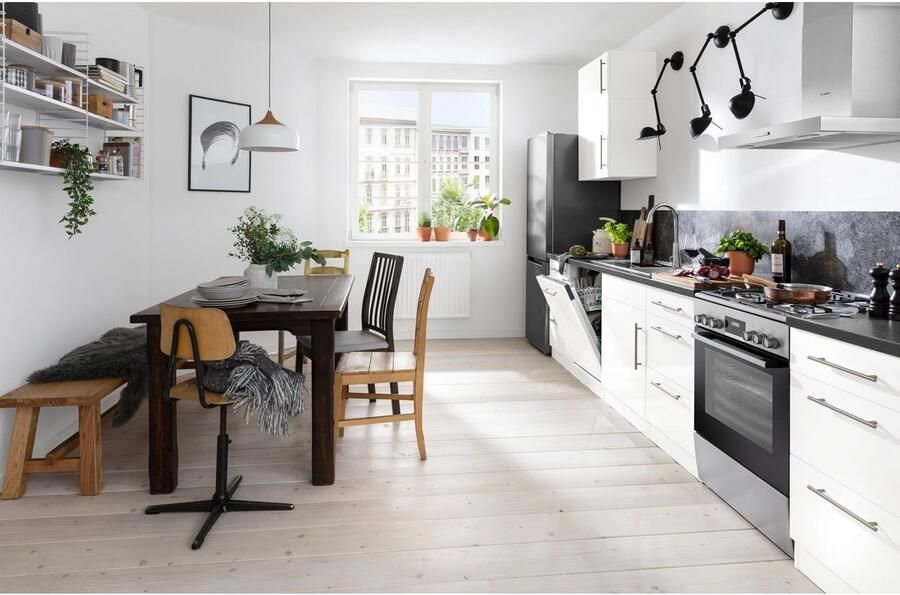 Wiho Küchen Gootsteenkast "Cali" 110 cm breed inclusief deur voet voor vaatwassers - Foto 4