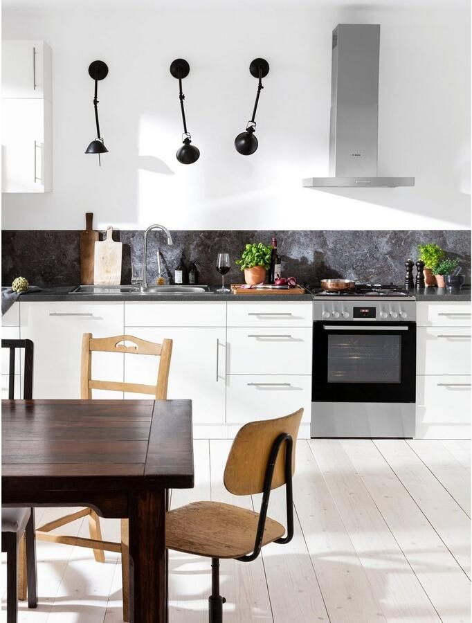 Wiho Küchen Gootsteenkast "Cali" 110 cm breed inclusief deur voet voor vaatwassers - Foto 2