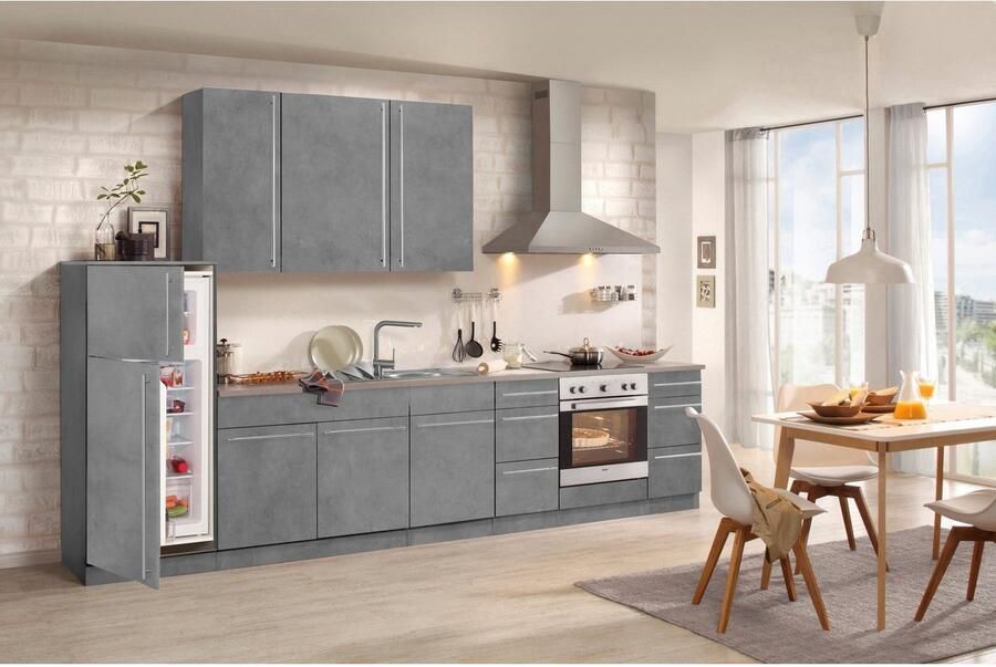 Wiho Küchen Gootsteenkast Chicago 100 cm breed inclusief inbouwspoelbak van edelstaal - Foto 2