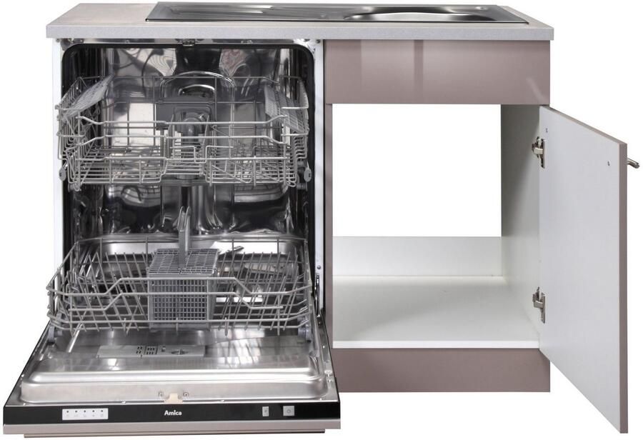 Wiho Küchen Gootsteenkast Chicago 110 cm breed inclusief deur voet voor vaatwassers - Foto 2