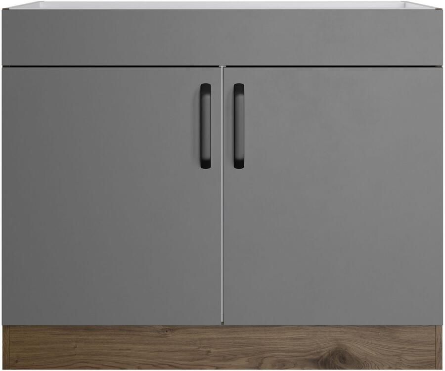 Wiho Küchen Gootsteenkast Elba Breedte 100 cm