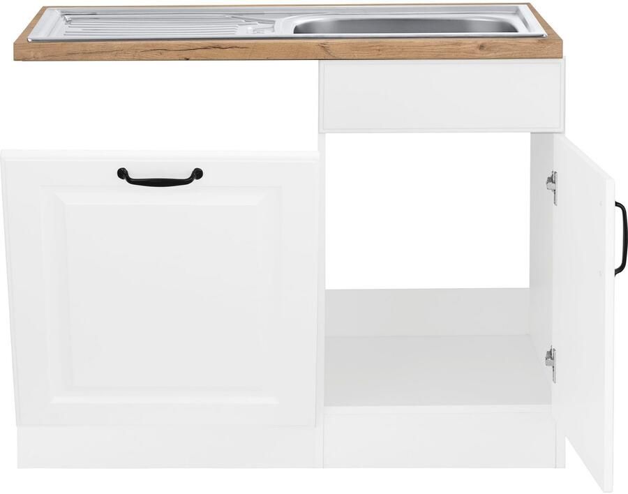 Wiho Küchen Gootsteenkast Erla 110 cm breed inclusief deur voet voor vaatwassers - Foto 3