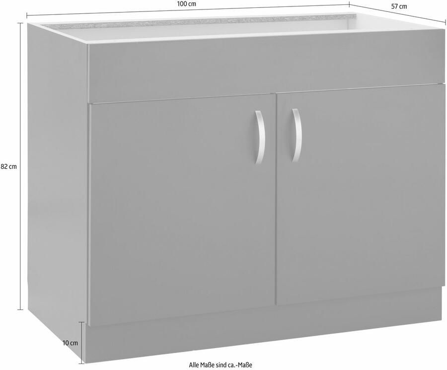 Wiho Küchen Gootsteenkast Flexi Breedte 100 cm - Foto 2