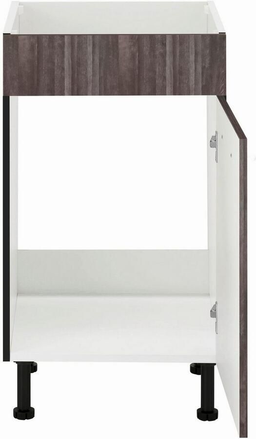 Wiho Küchen Gootsteenkast Nisos 50 cm breed met verstelbare voeten zonder werkblad