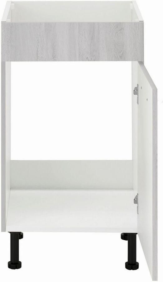 Wiho Küchen Gootsteenkast Nisos 50 cm breed met verstelbare voeten zonder werkblad