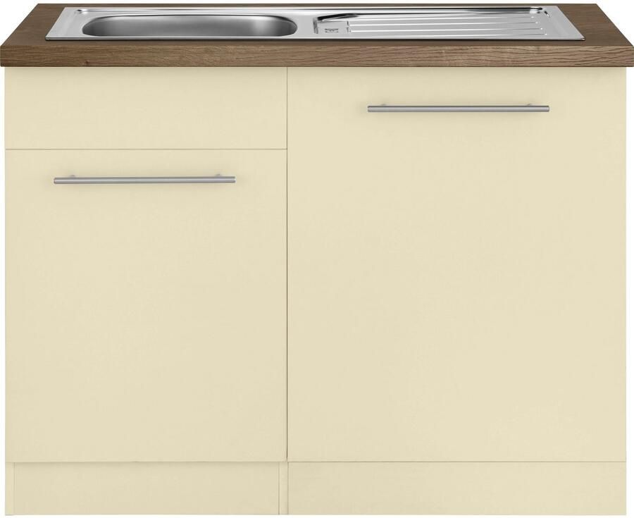 Wiho Küchen Gootsteenkast Unna 110 cm breed inclusief deur voet handgreep voor vaatwassers - Foto 2