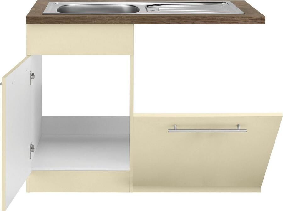 Wiho Küchen Gootsteenkast Unna 110 cm breed inclusief deur voet handgreep voor vaatwassers - Foto 3